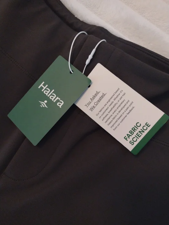 New Halara Athleisure Pants Women Med High Waist Back Pockets Bootcut Olive NWT - Picture 2 of 12